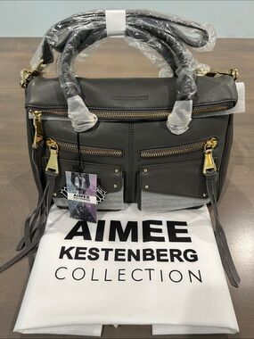 Aimee Kestenberg Soho Pebbled Leather Top Handle/Shoulder Bag